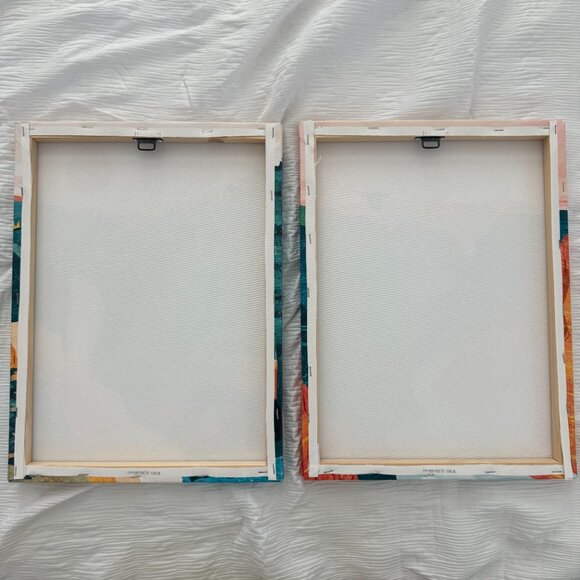 2 Piece Bundle Artwork Graphic Canvas Baby Room Nursey Kid Room Outdoors Forest - Picture 2 of 9